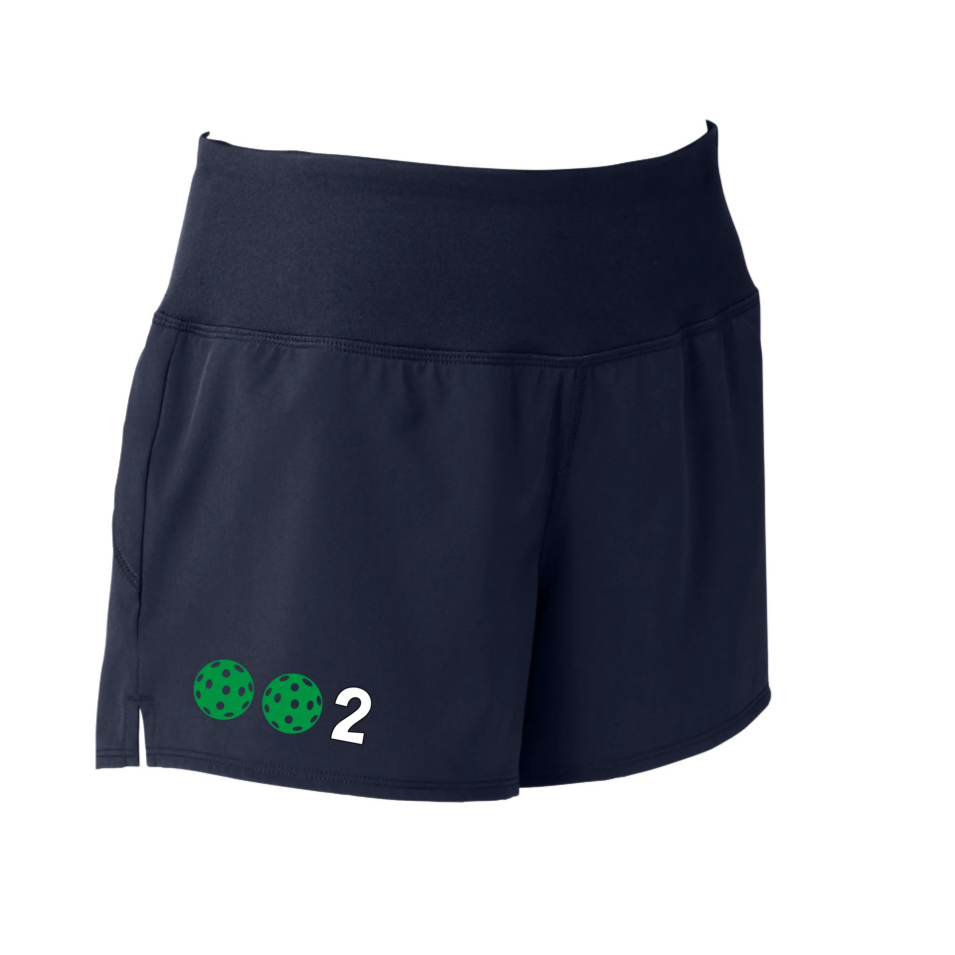 002 With Pickleballs (Colors Yellow White Pink Red Green) | Women's Pickleball Shorts