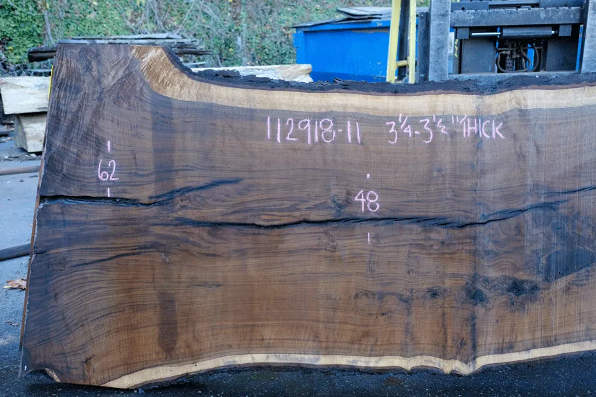 112918-11 Oregon Black Walnut Slab