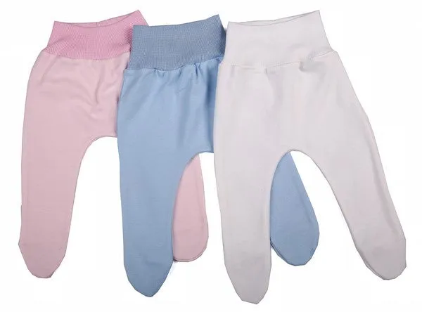 2-Pack High Quality 100% Cotton Leggings With Covered Feet