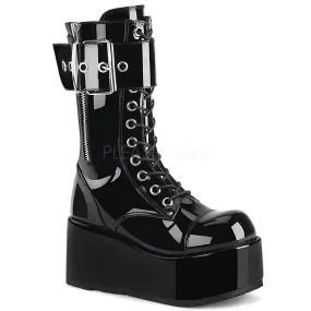 3 Inch Platform PETROL-150 Black Pat