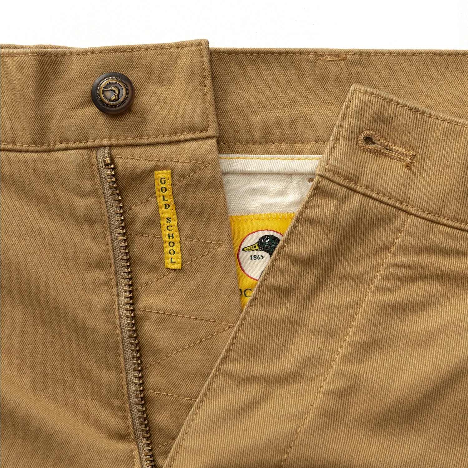 9" Gold School Chino Short - Dark Khaki