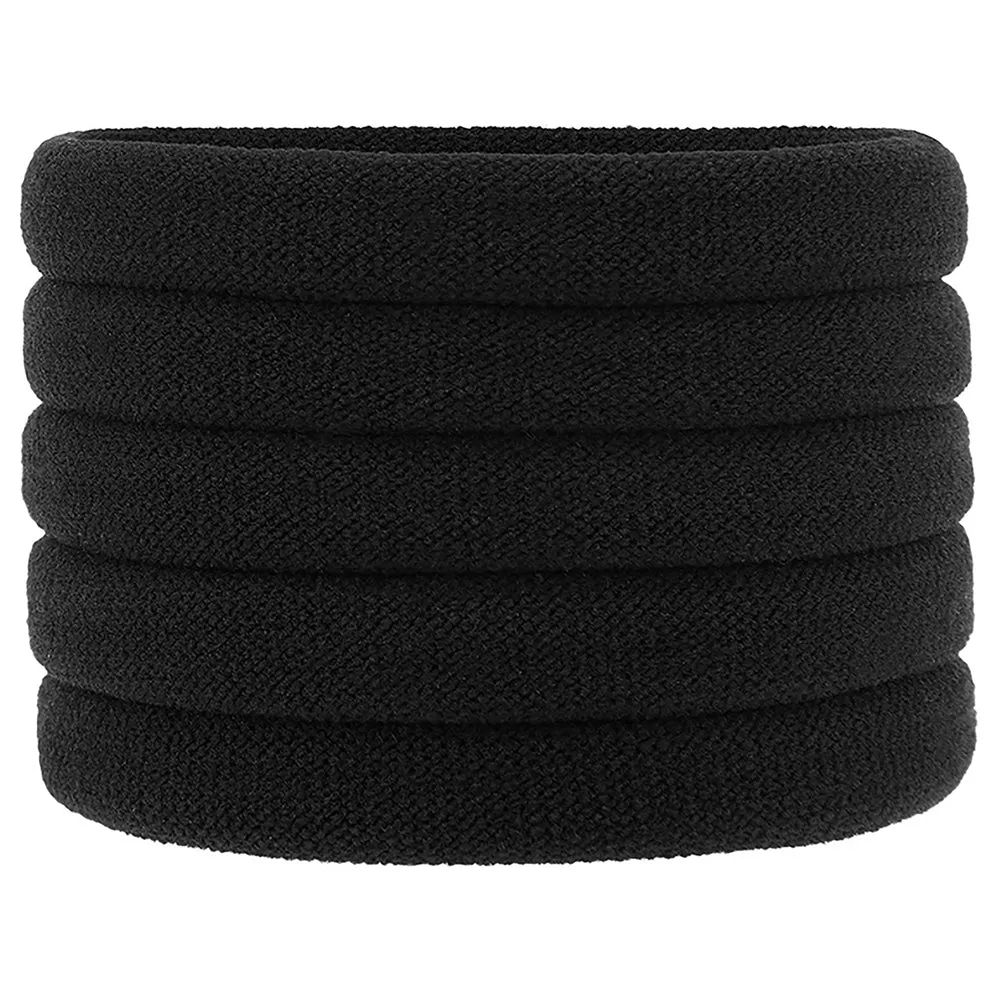 Accessorize London Black Solid Ponytail Holder