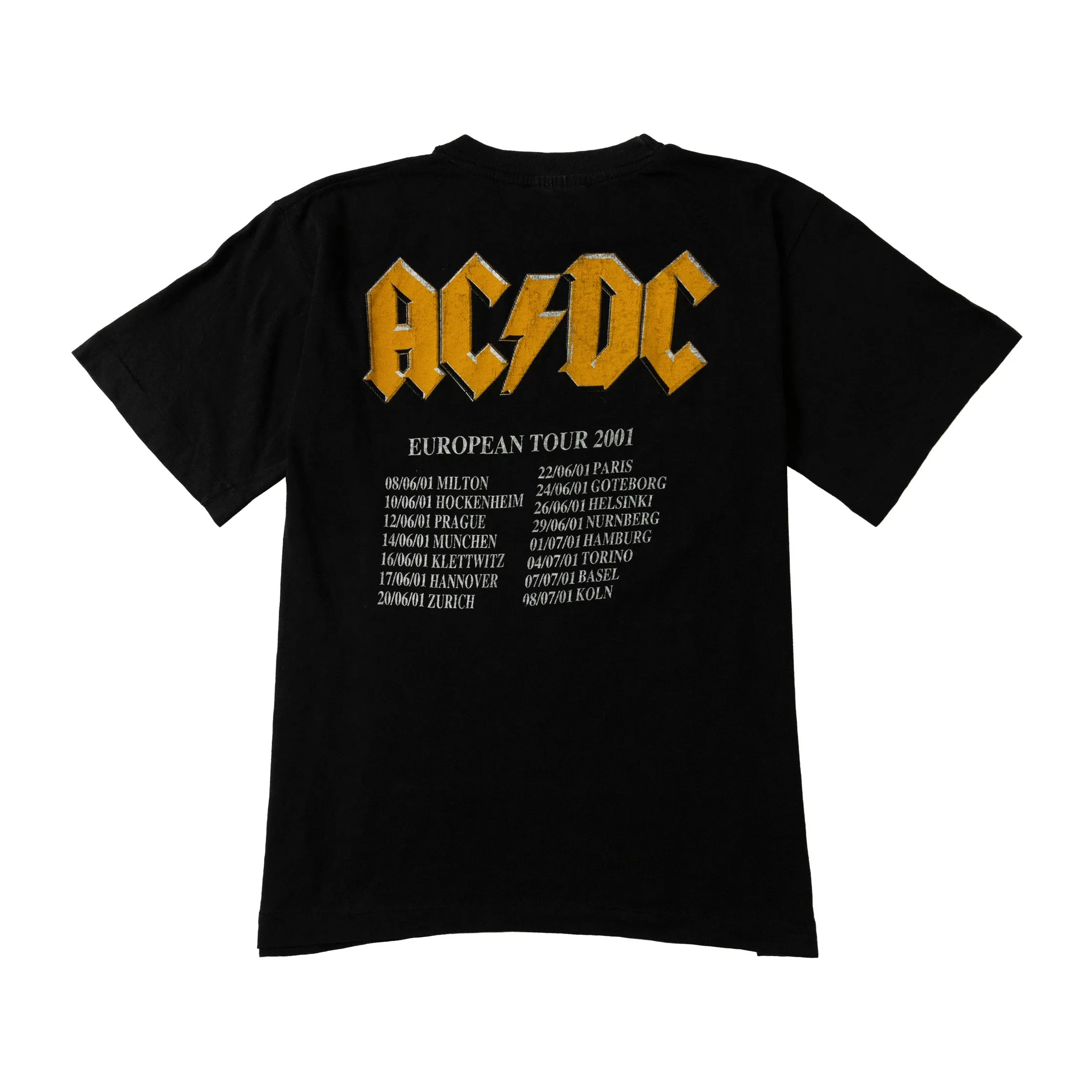 ACDC European Tour 2001 Tee