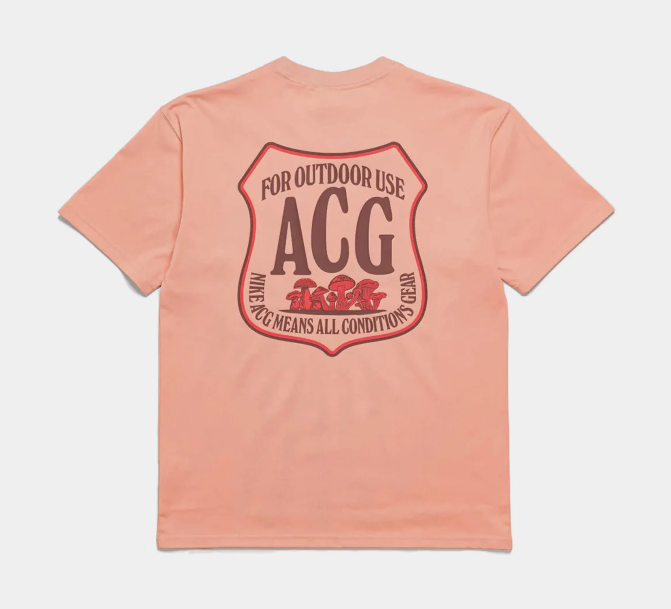 ACG Outdoor Mens Short Sleeve Shirt (Pink)