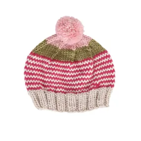 Acorn Horizon Beanie - Pink Stripe