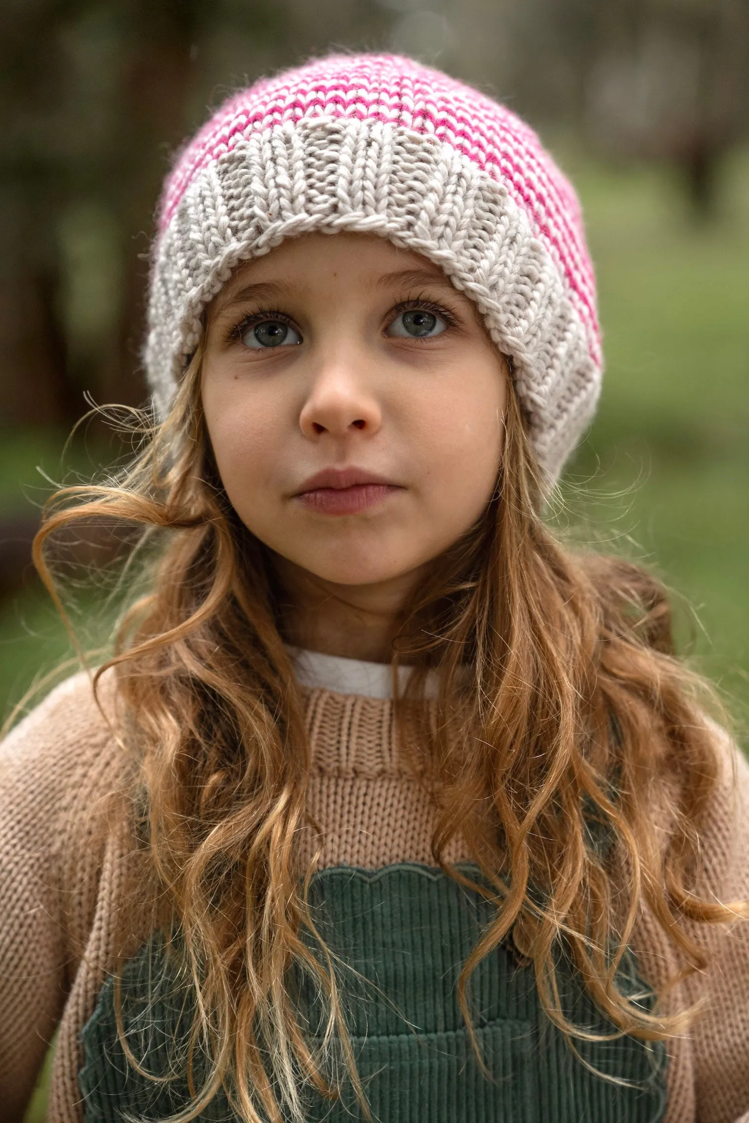 Acorn Horizon Beanie - Pink Stripe