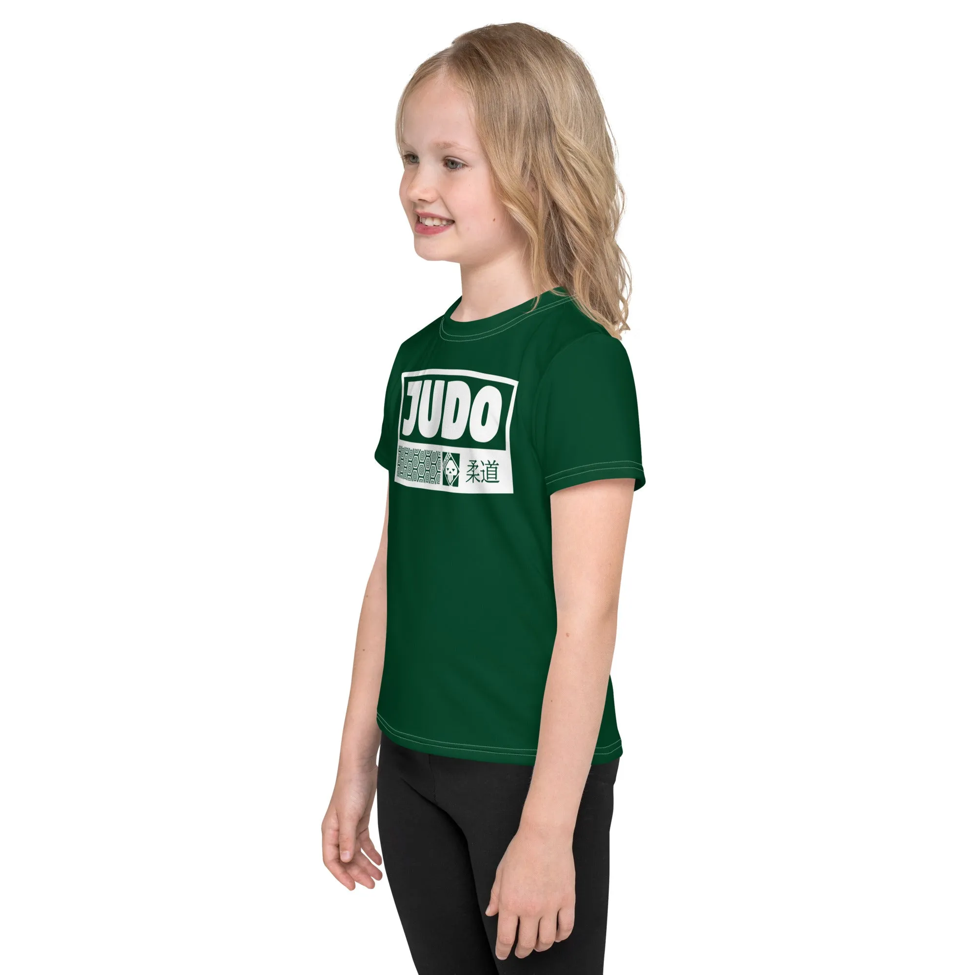 Active Lifestyle Gear: Girl's Short Sleeve Judo Rash Guard - Sherwood Forest