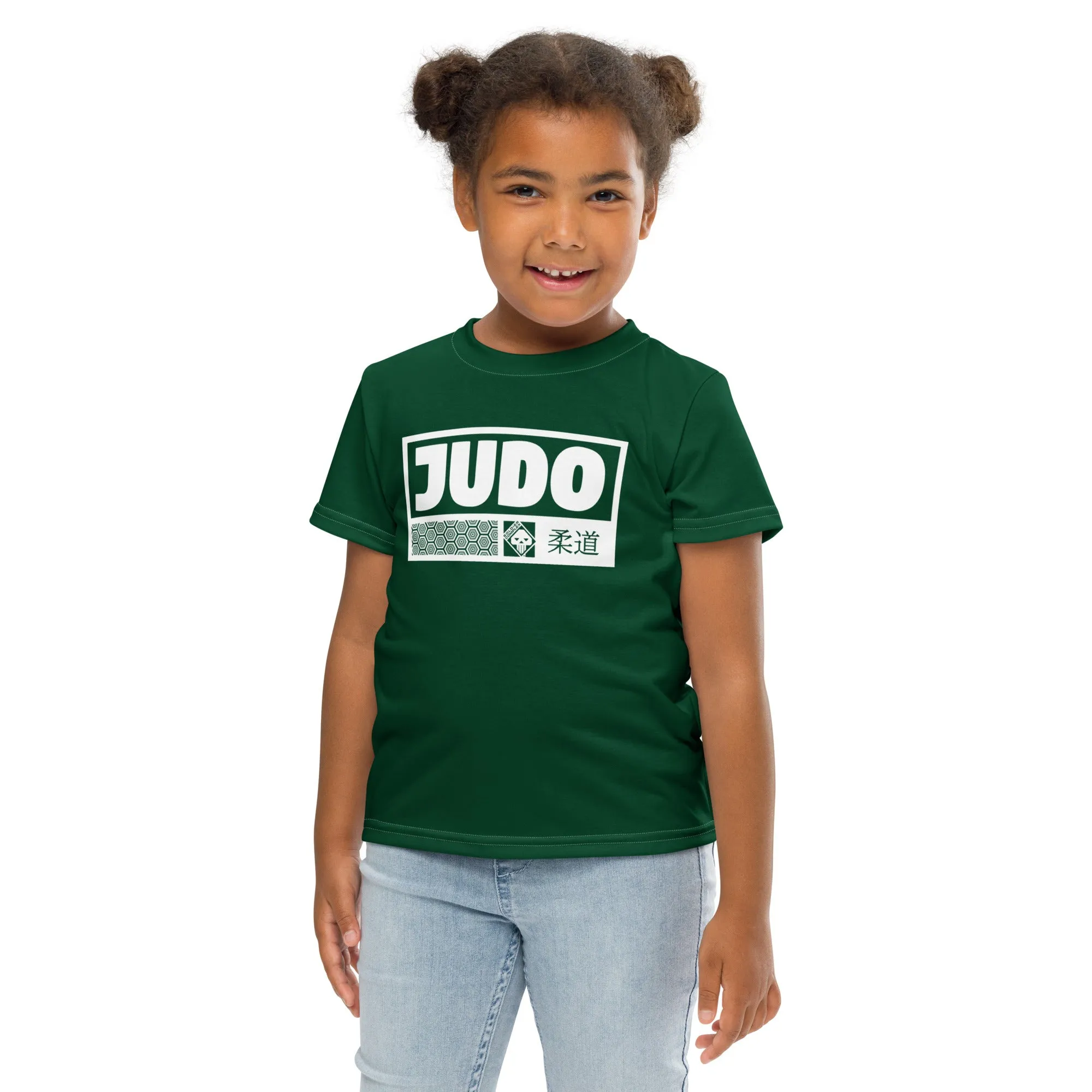 Active Lifestyle Gear: Girl's Short Sleeve Judo Rash Guard - Sherwood Forest