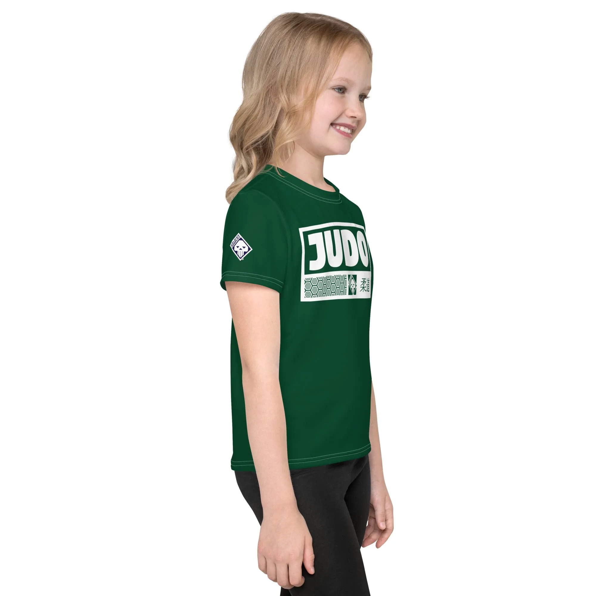 Active Lifestyle Gear: Girl's Short Sleeve Judo Rash Guard - Sherwood Forest