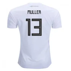 adidas Men's Germany 18/19 Thomas Muller Home Jersey White/Black