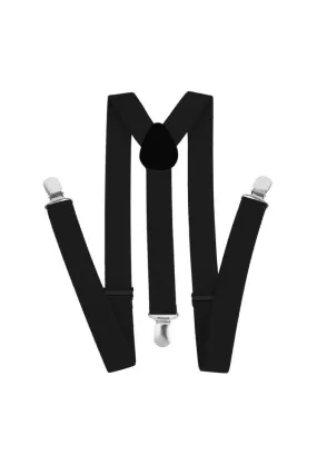 Adjustable Elasticated Adult Suspender Straps Y Shape Clip-on