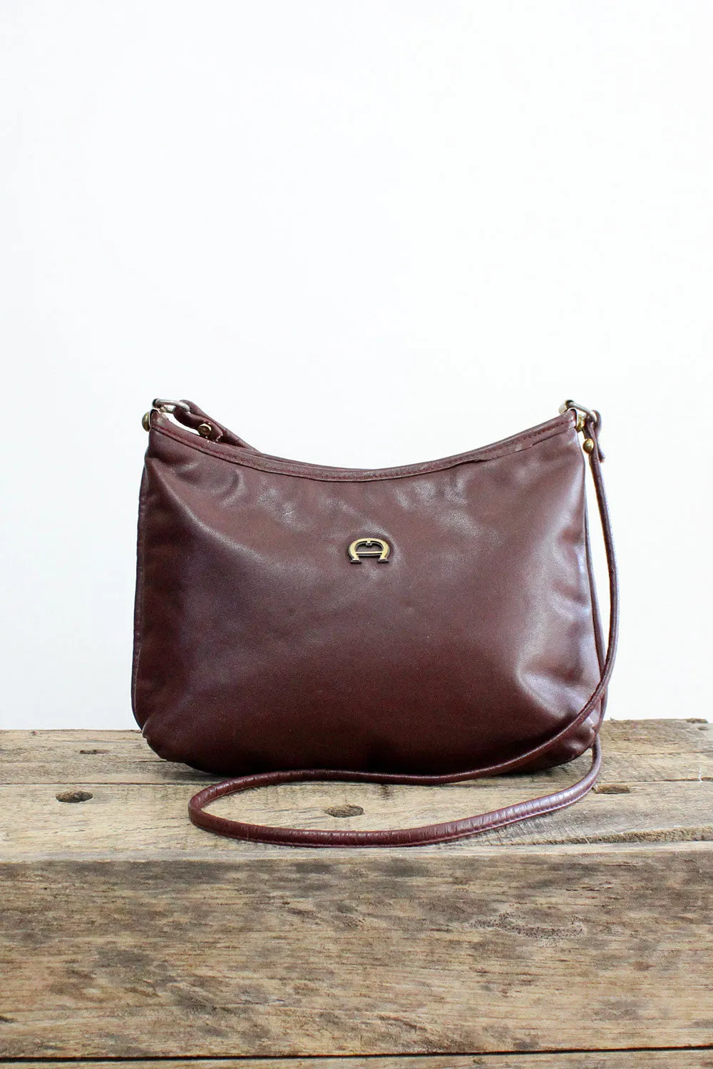 Aigner Maroon Crossbody Bag