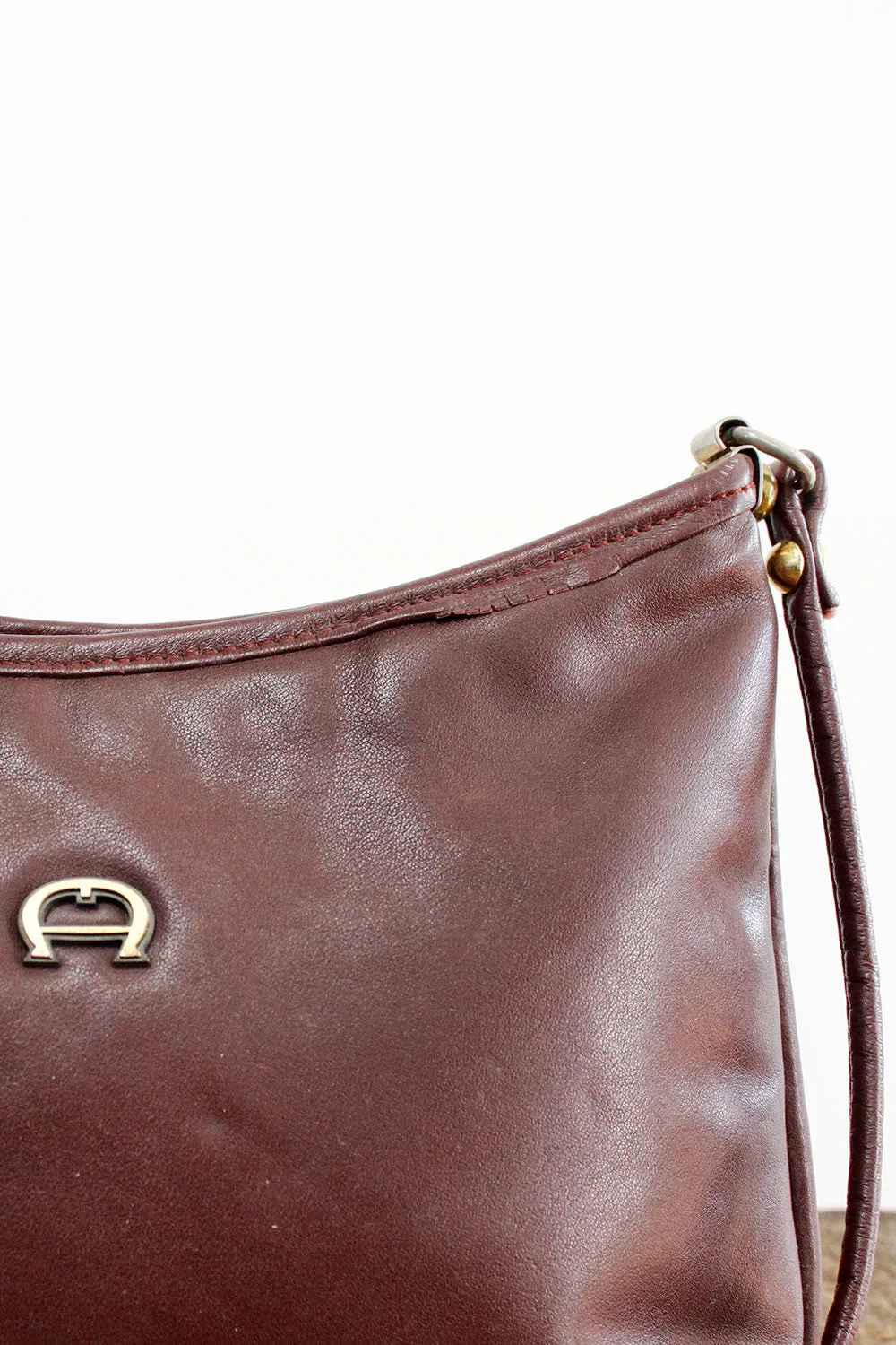 Aigner Maroon Crossbody Bag