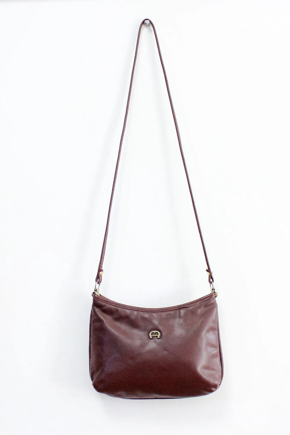 Aigner Maroon Crossbody Bag