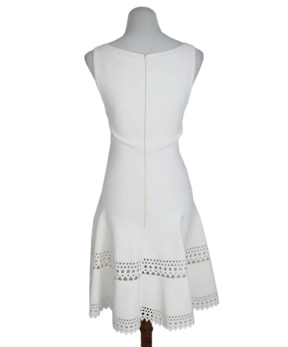 Alaia White Viscose Polyamide Dress sz 4