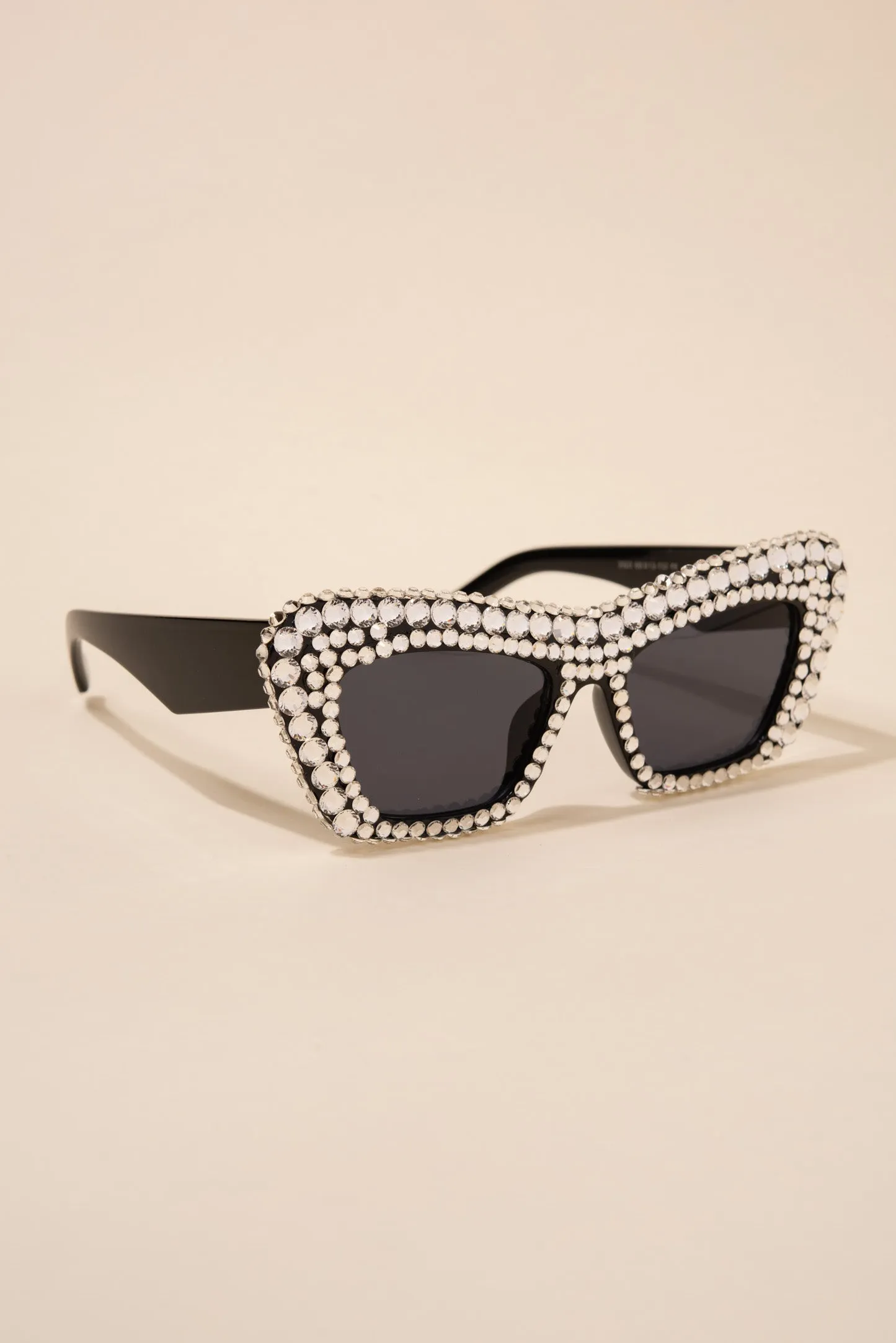 Alison Retro Cat Eye Rhinestone Sunglasses