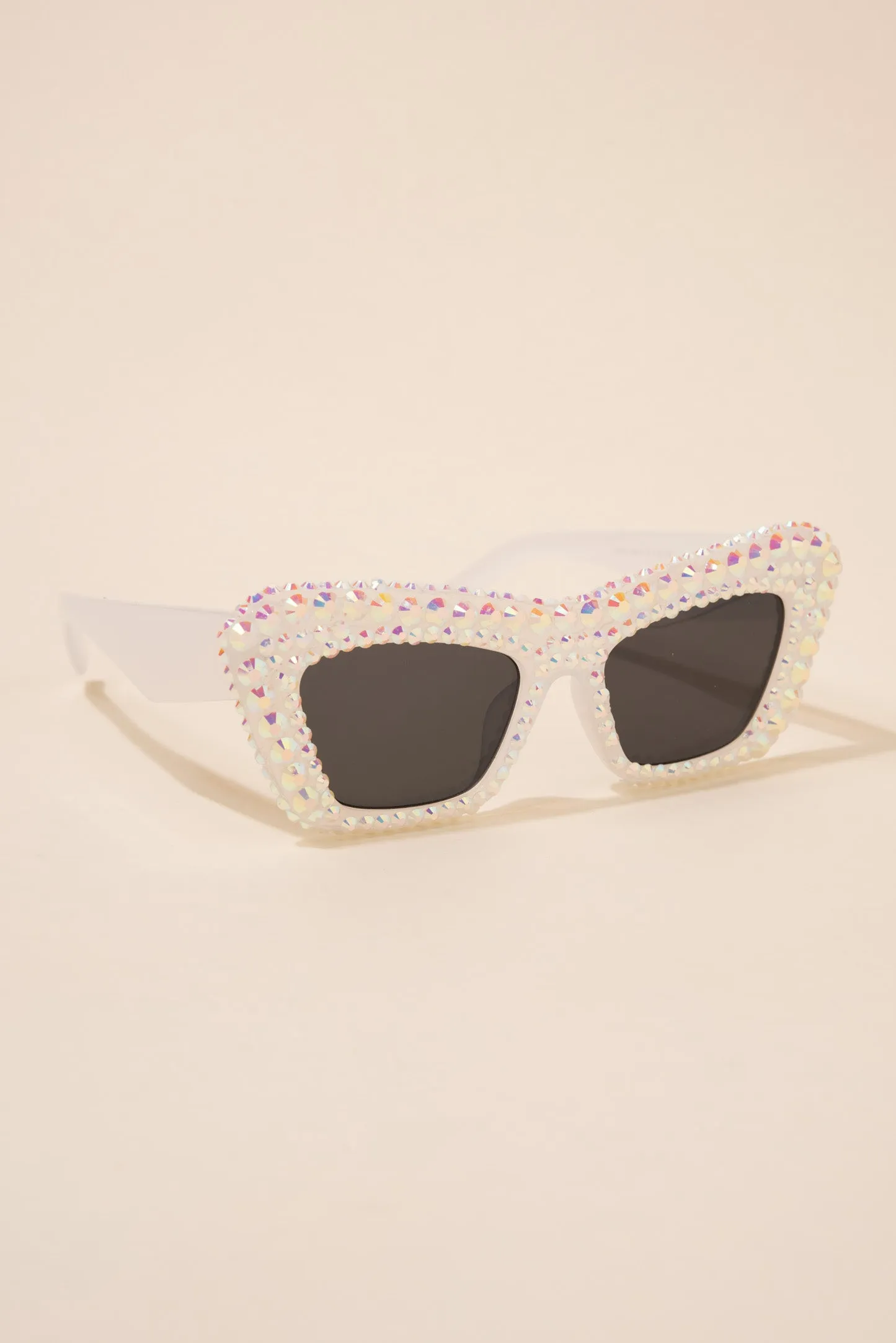 Alison Retro Cat Eye Rhinestone Sunglasses