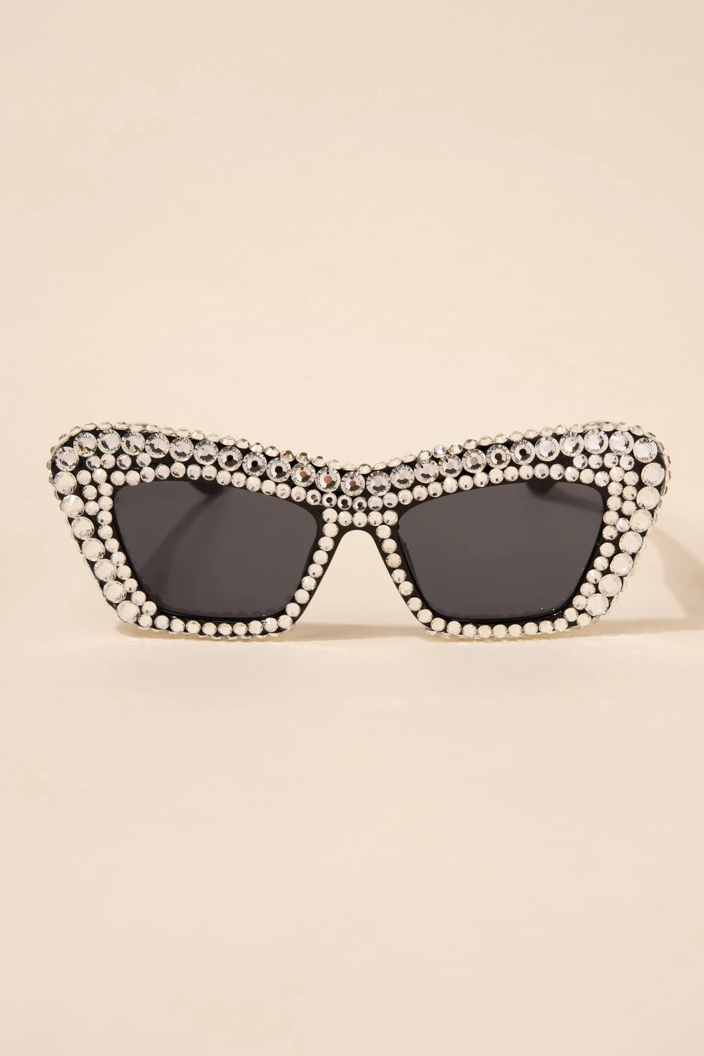 Alison Retro Cat Eye Rhinestone Sunglasses