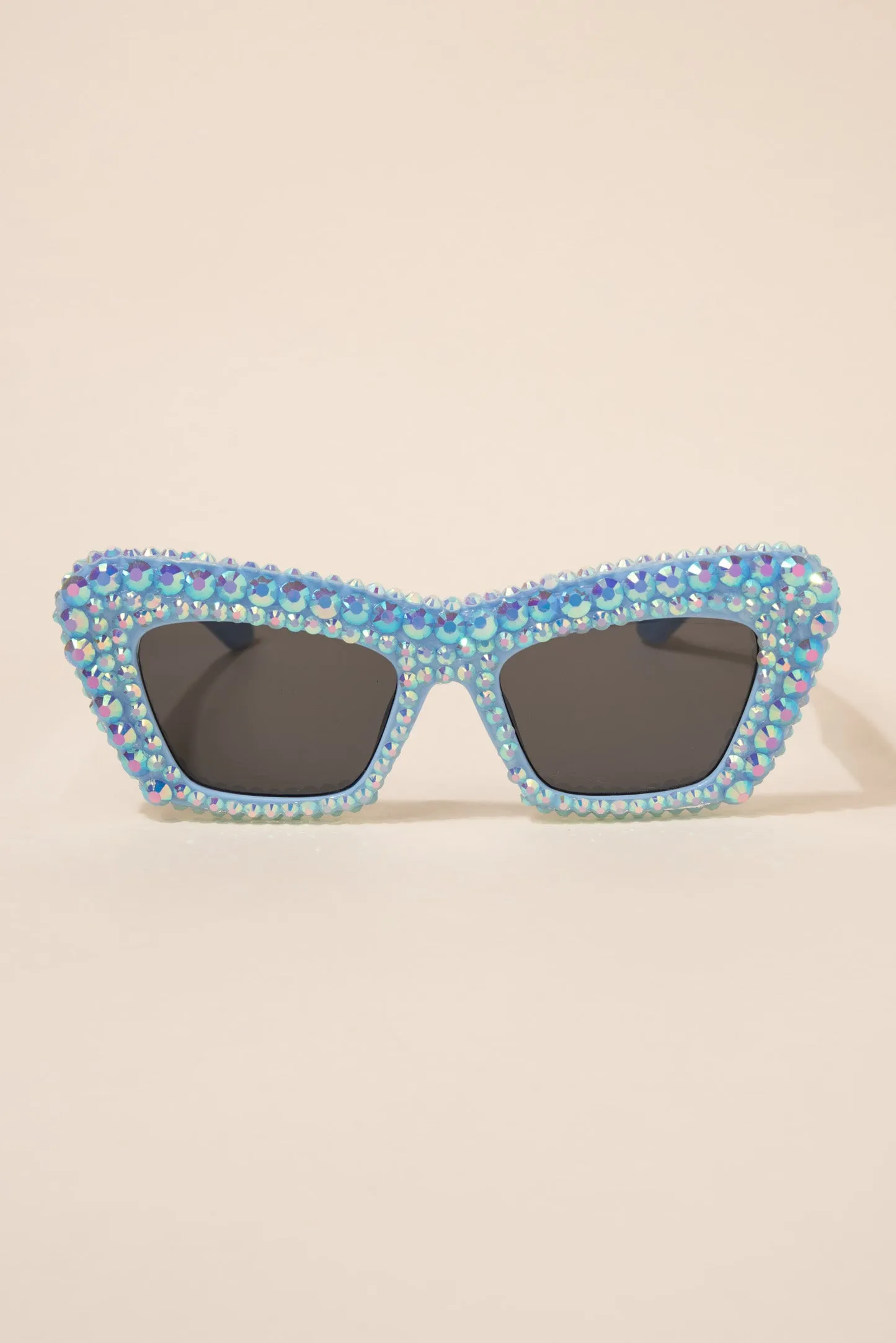 Alison Retro Cat Eye Rhinestone Sunglasses