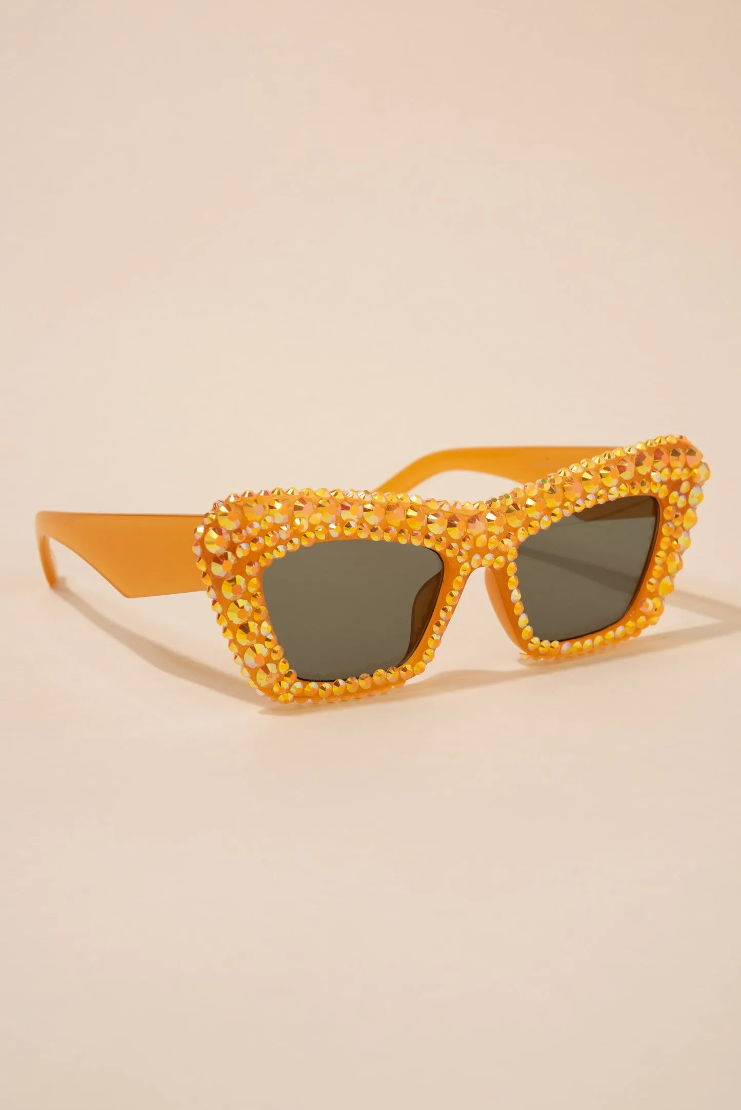 Alison Retro Cat Eye Rhinestone Sunglasses