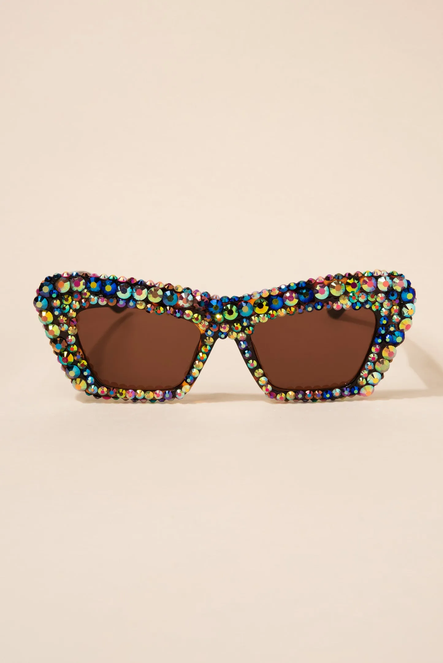 Alison Retro Cat Eye Rhinestone Sunglasses