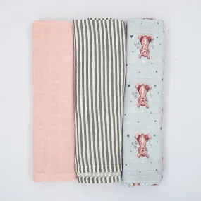 All-Over Printed Soft Cotton Baby Receiving Blanket (ST-11755)