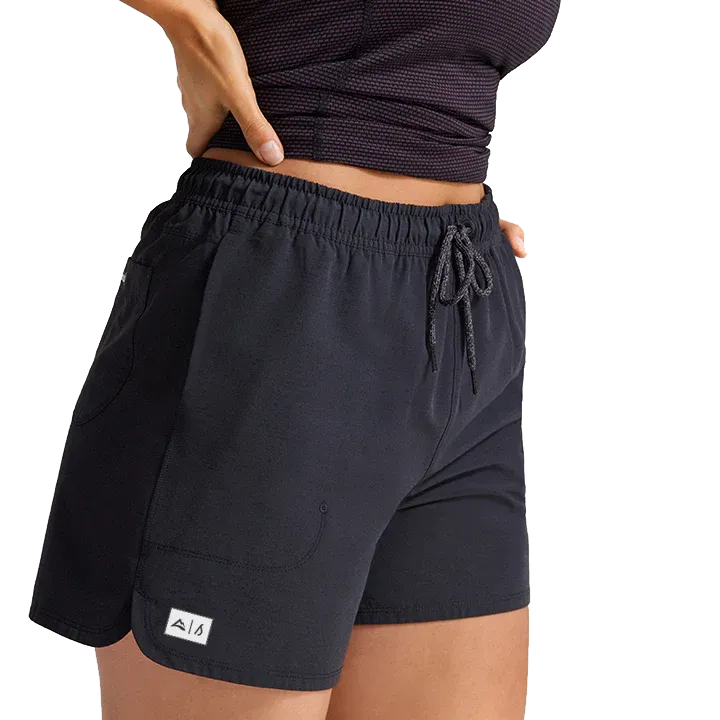 AllTrails × Allbirds Women’s Natural Run Short - Natural Black