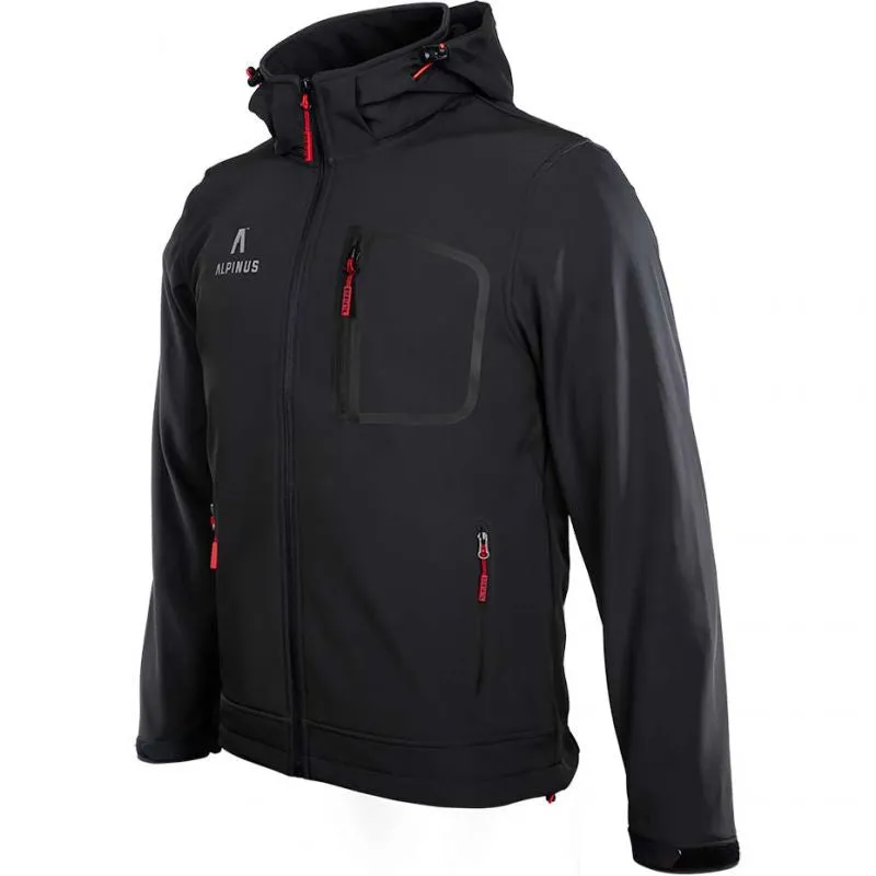 Alpinus Mens Softshell Stenshuvud Jacket - Black