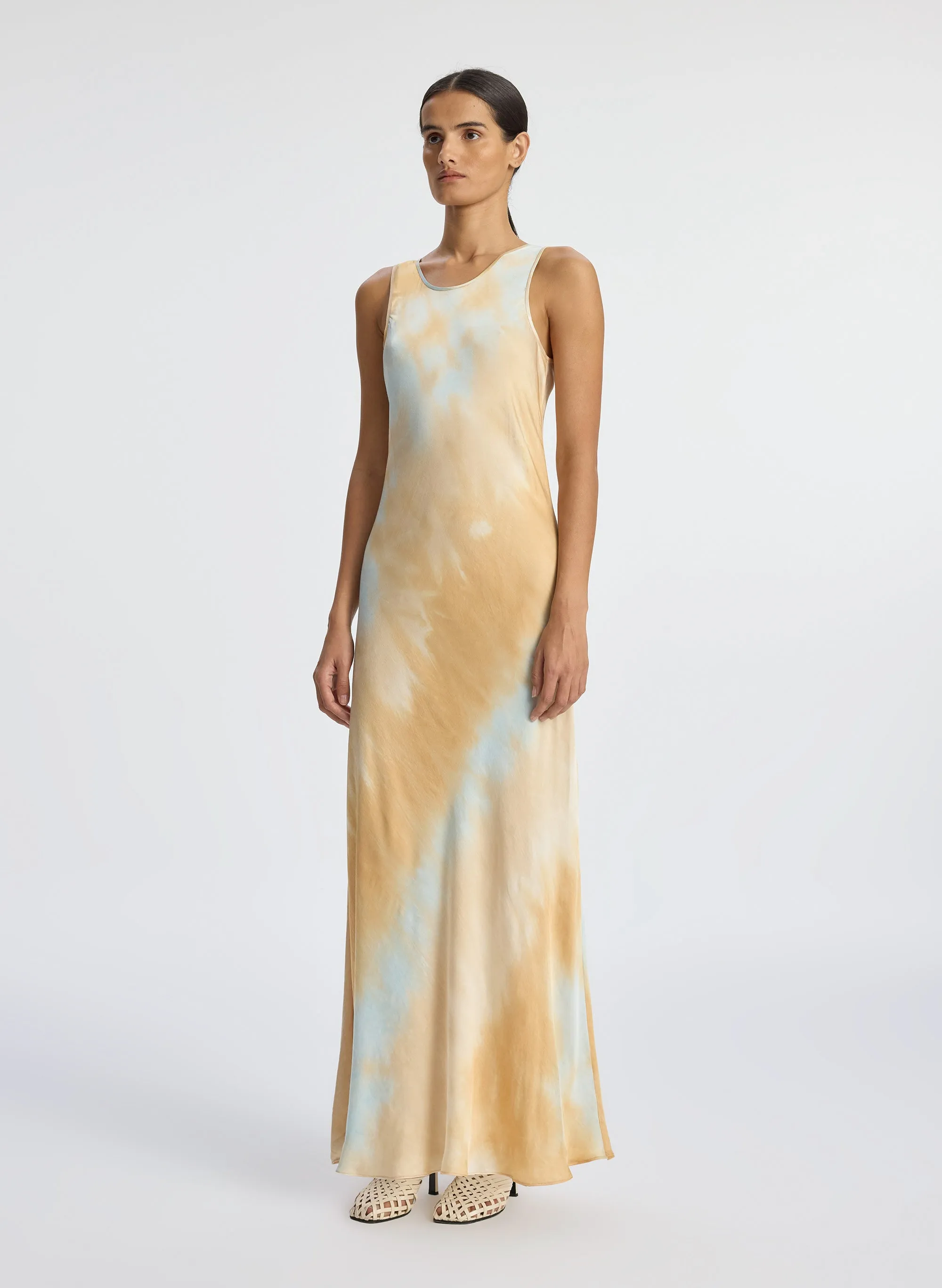 Amana Satin Maxi Dress