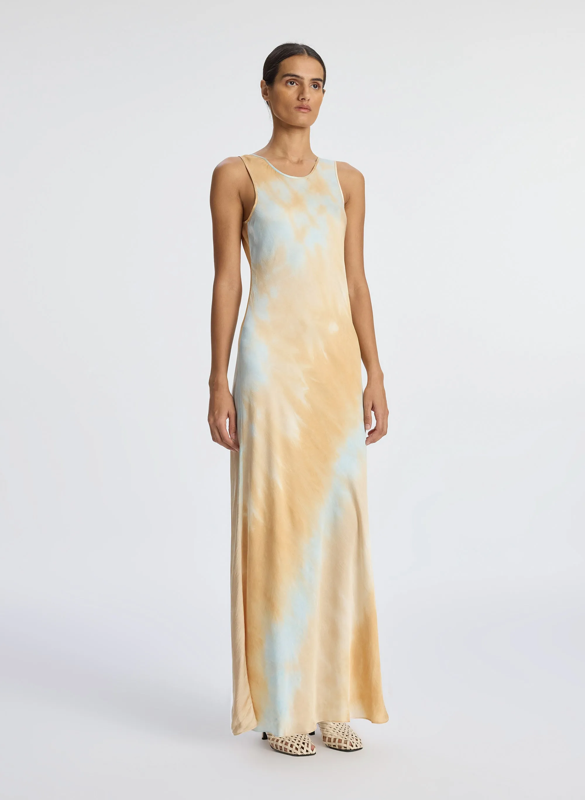 Amana Satin Maxi Dress