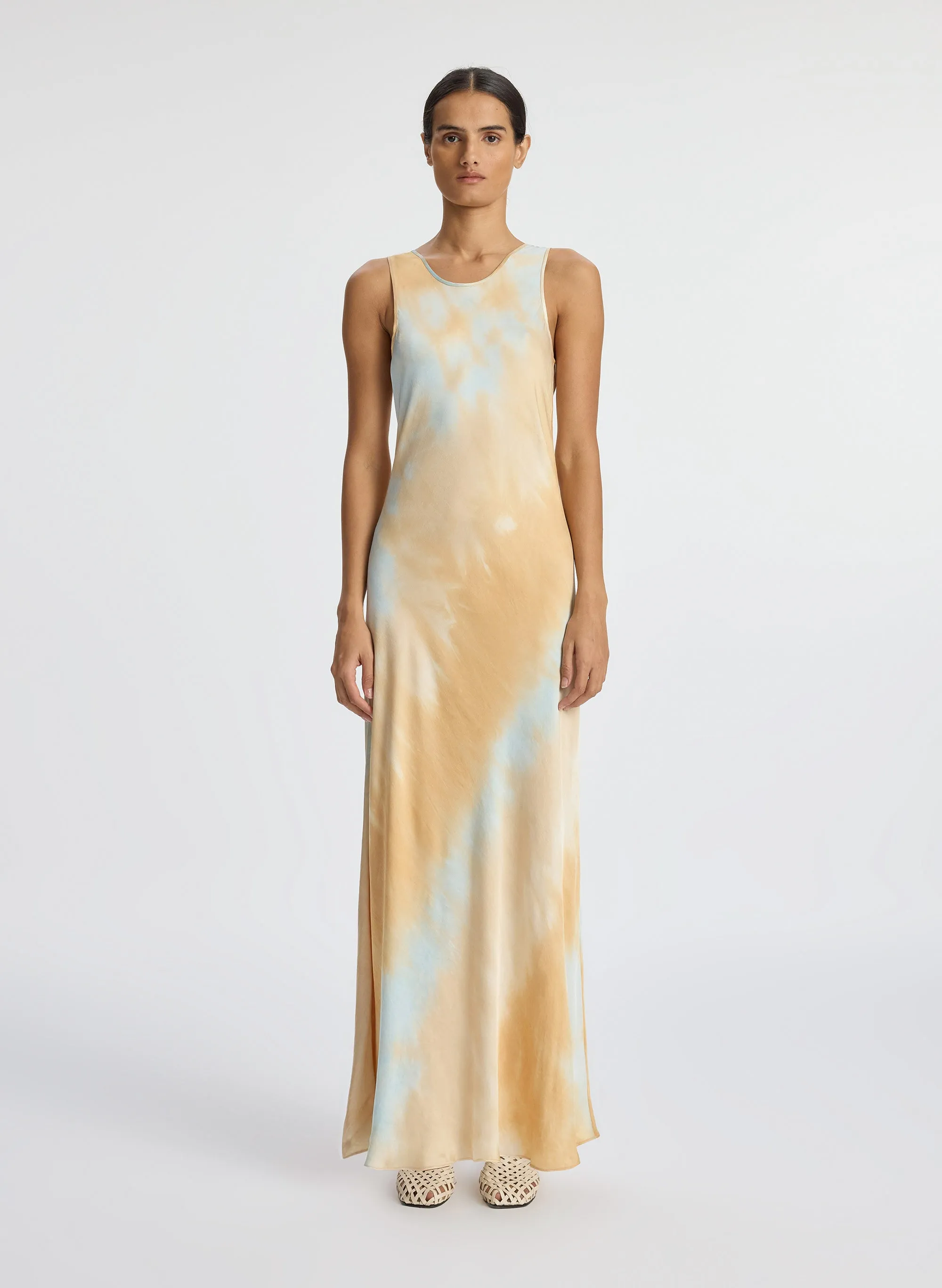 Amana Satin Maxi Dress