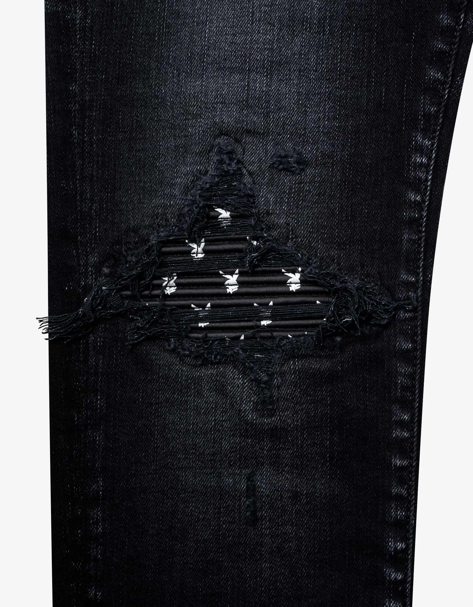 Amiri MX1 Playboy Aged Black Jeans