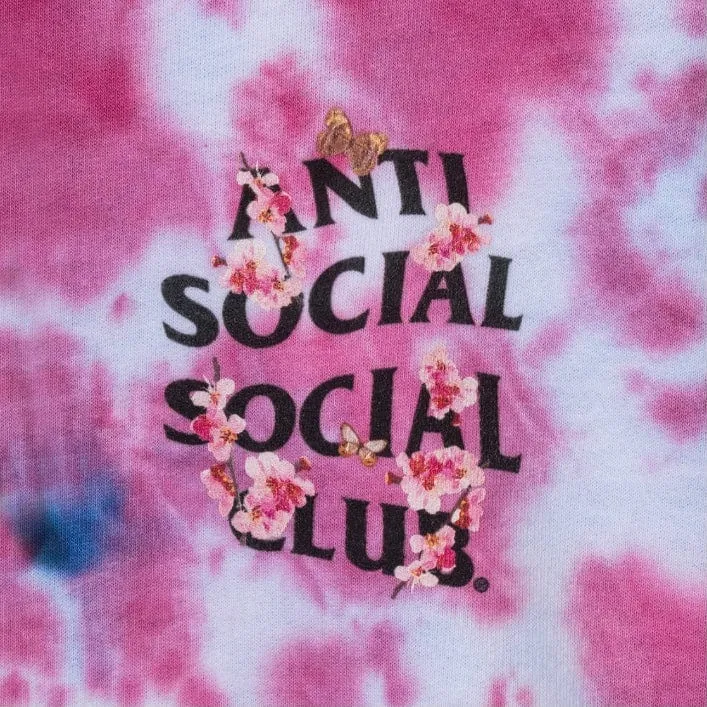 Anti Social Social Club Kkoch Hi-5 Tie Dye Hoodie (Cotton Candy)