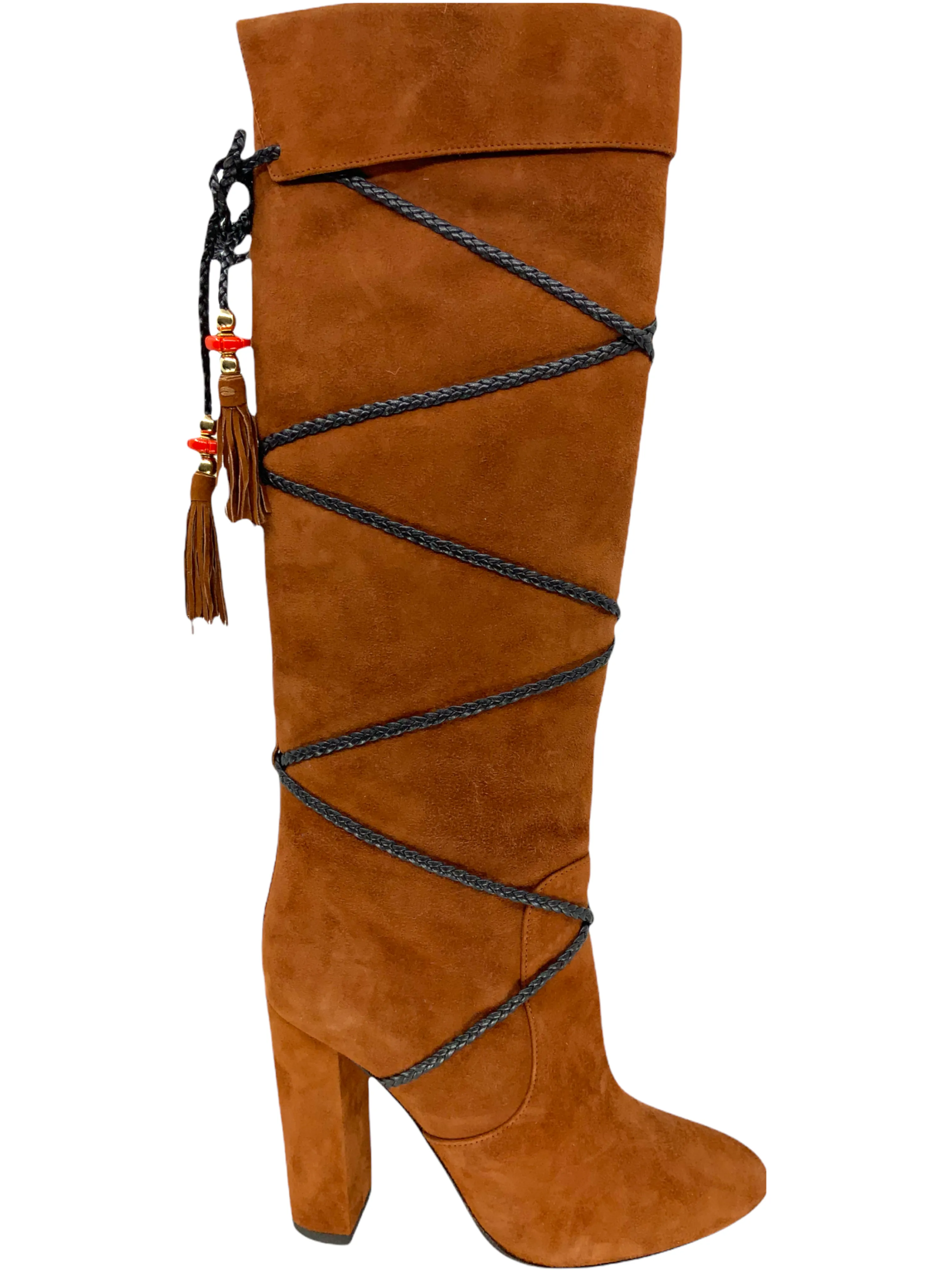 Aquazzura Suede Moonshine Knee High Boots Size 7.5