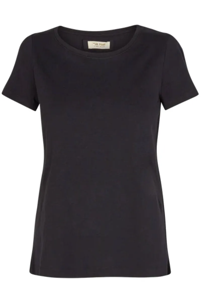 Arden Organic O-SS Tee  | Black | T-Shirt fra Mos Mosh