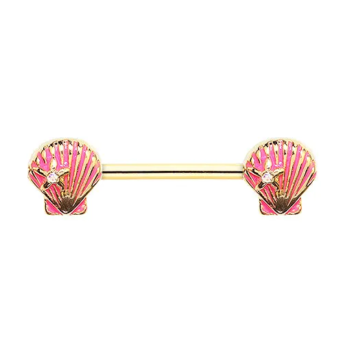 Ariel Seashell Gold Nipple Ring