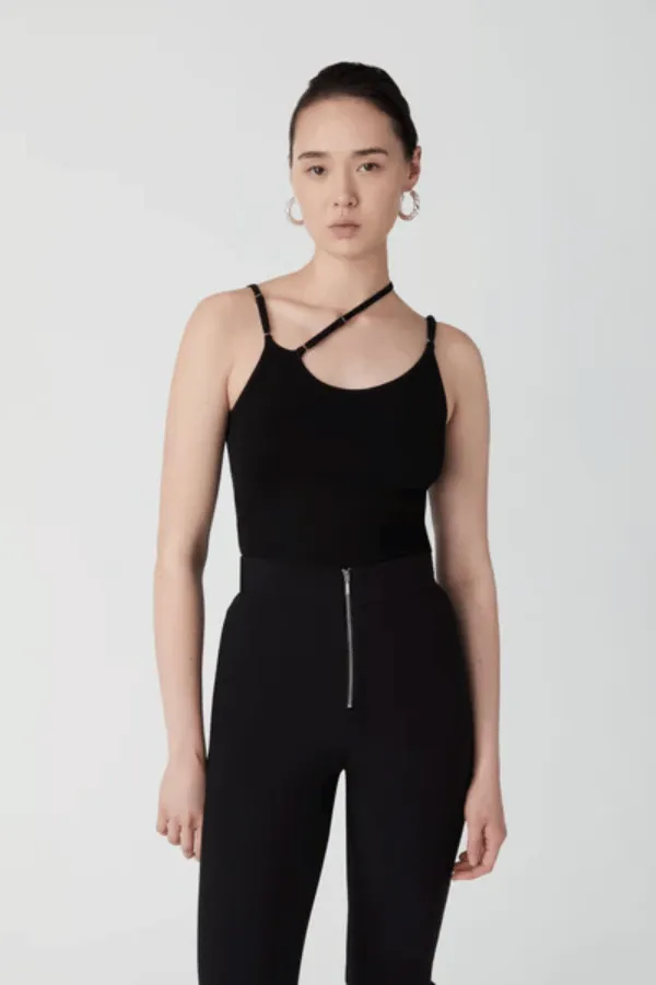 Ashton Rib Tank Black