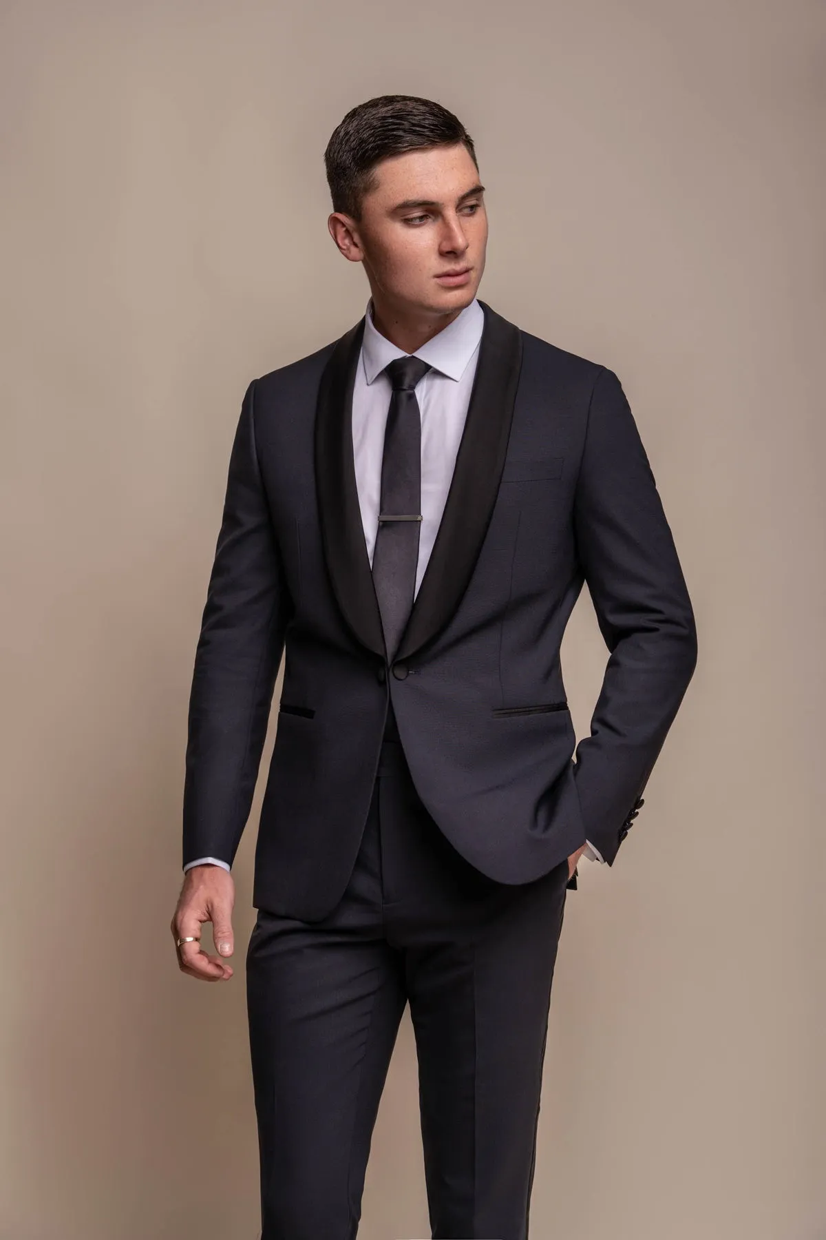 Aspen Midnight Navy Tuxedo Jacket