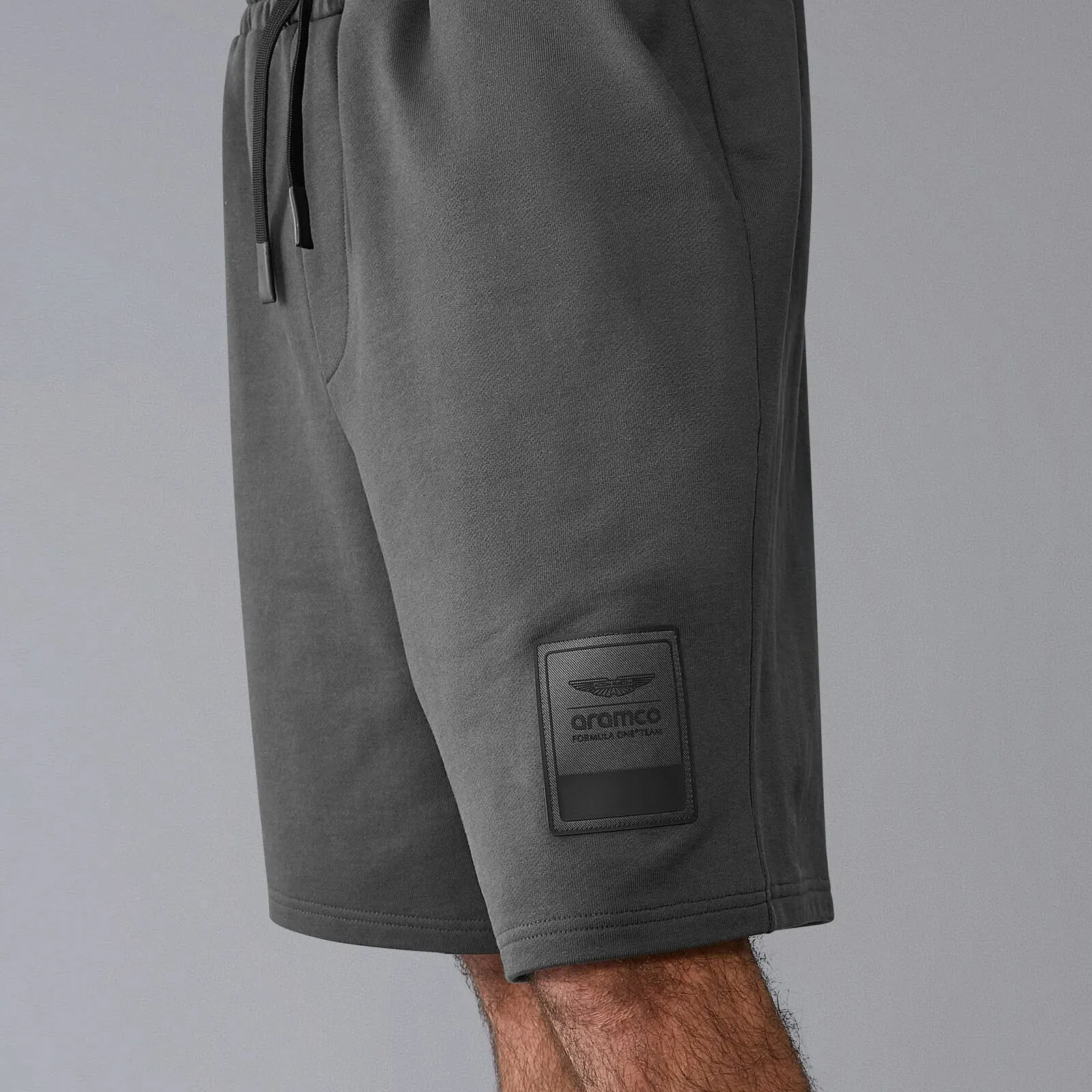 Aston Martin F1 Men's Oversized Sweat Shorts  - Black