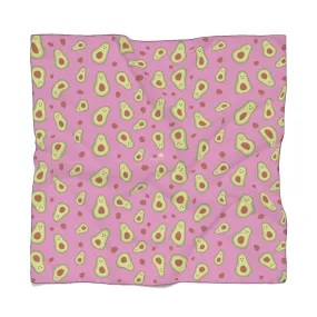 Avocado Print Poly Scarf, Vegan Inspired Lightweight Fashion Accessories- Made in USA