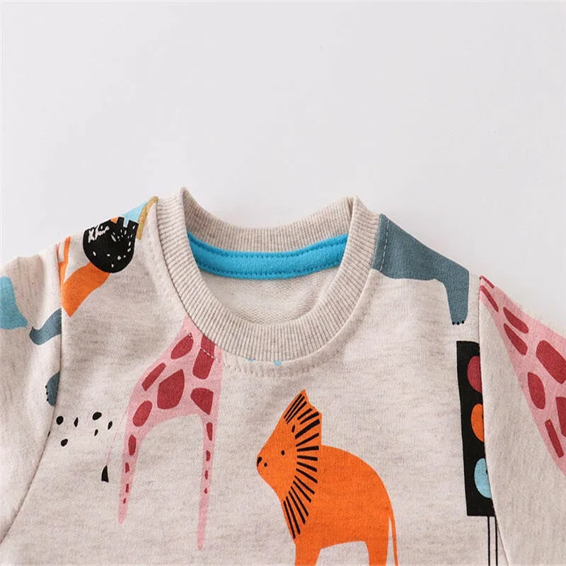 Baby Boys Spring Animal Long Sweaters