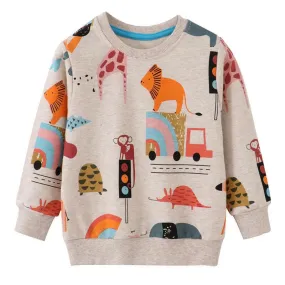 Baby Boys Spring Animal Long Sweaters