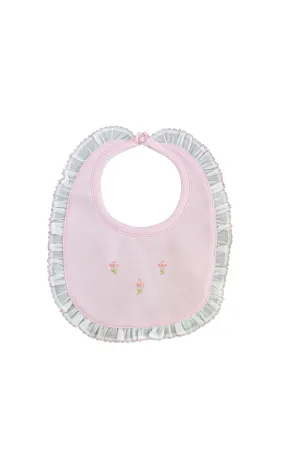 Baby Girl's Pink Roses Bib