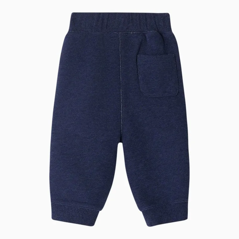 Bambo Indigo Blue Cotton Jogging Trousers