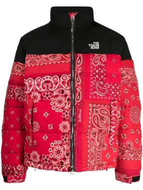 Bandana-Print Padded Down Jacket