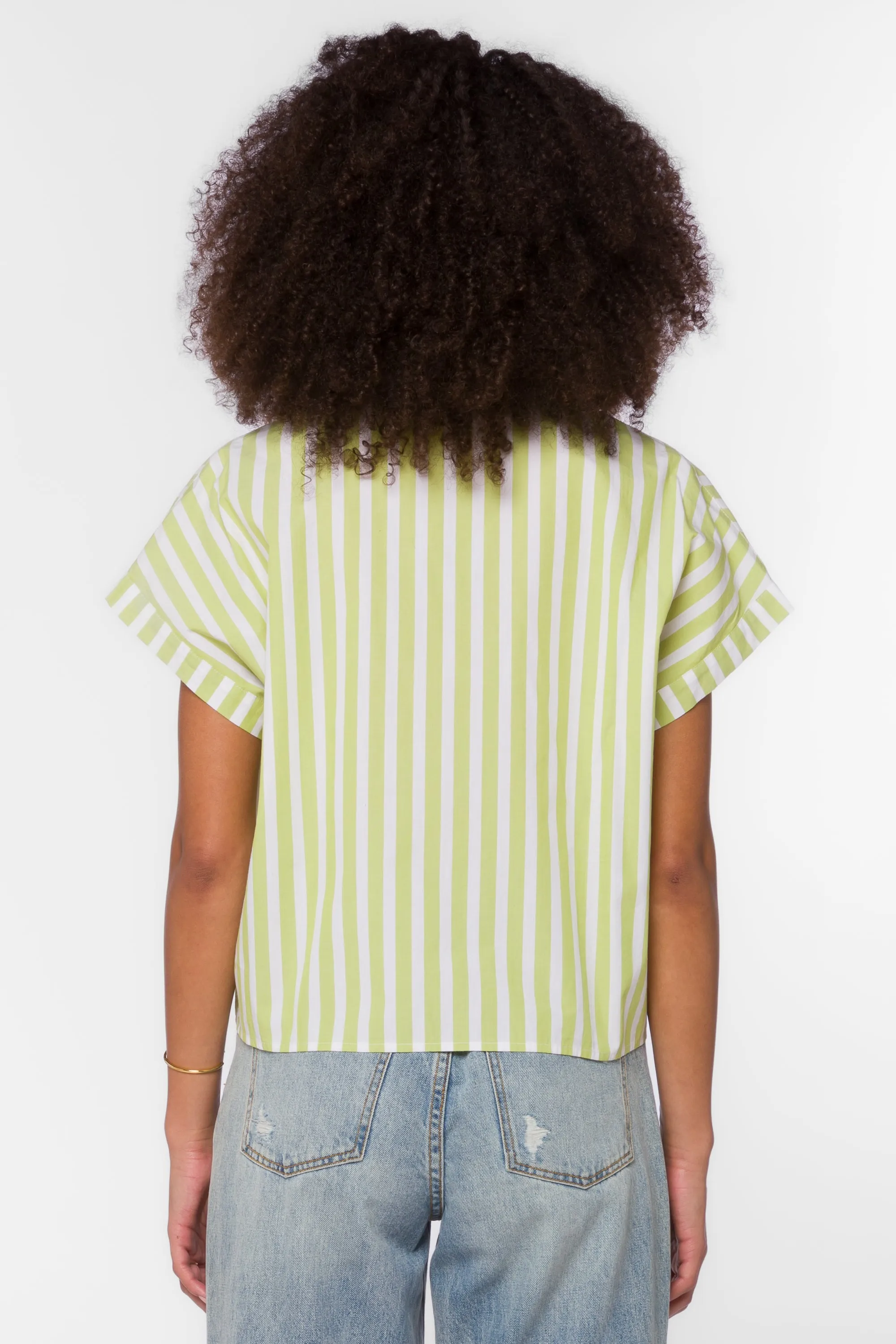 Bane Citron White Stripe Shirt