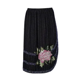 Beaded Bourbon Rose Skirt