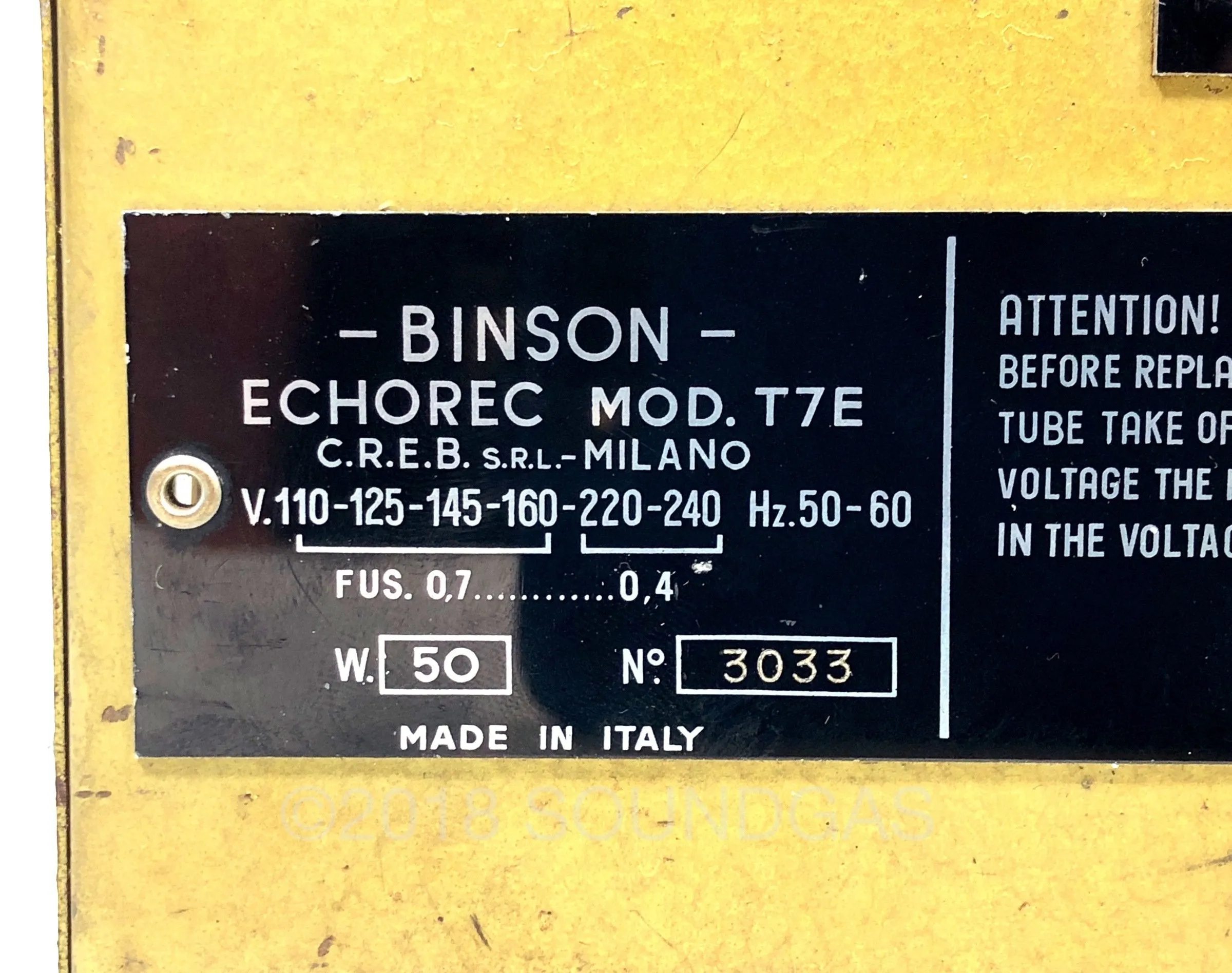 Binson Echorec 2º T7E Varispeed