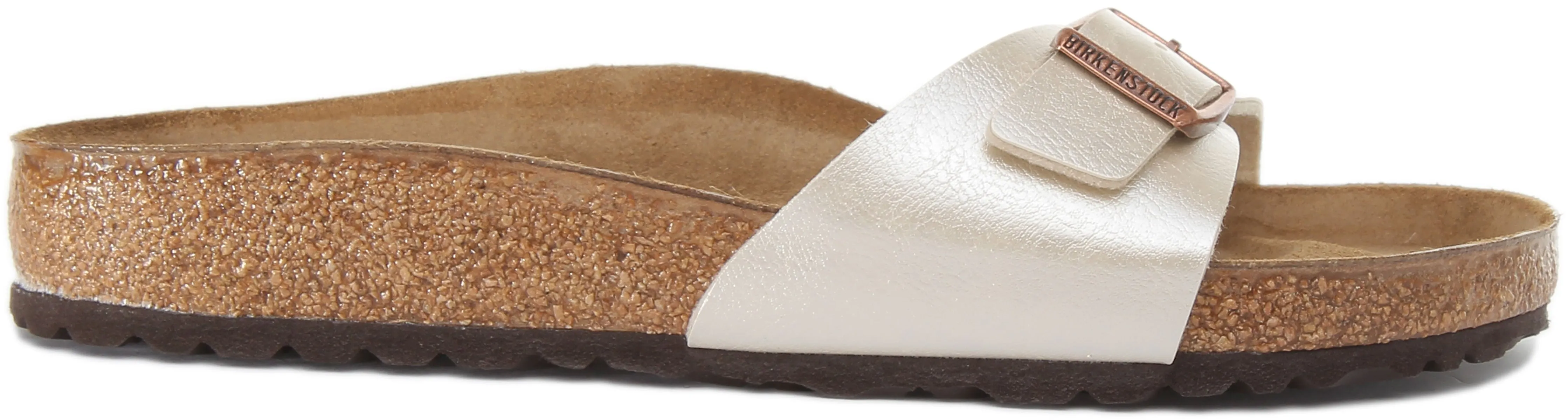 Birkenstock Madrid In Pearl White For Women | Regular Fit