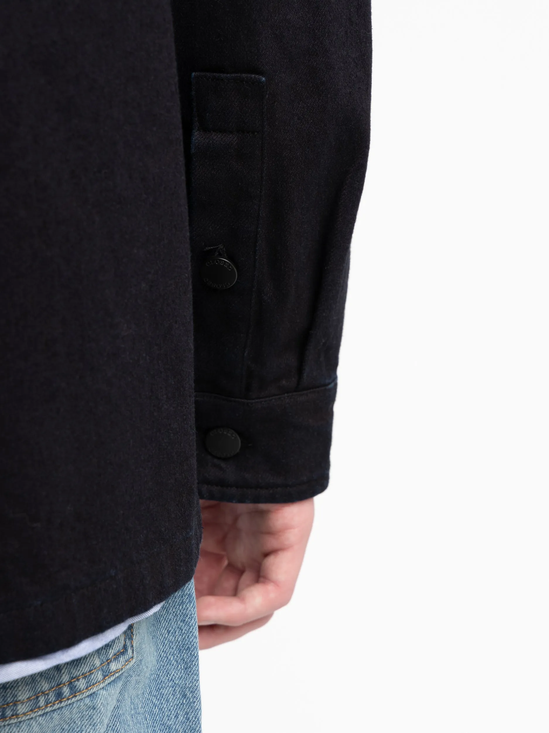 Black Denim Overshirt